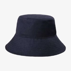 Chapeau bob uni bleu foncé