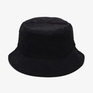 Chapeau bob velours réversible noir